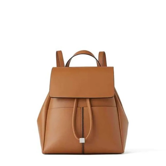 Zara PU Leather Backpack (not real leather) - Picture 1 of 6